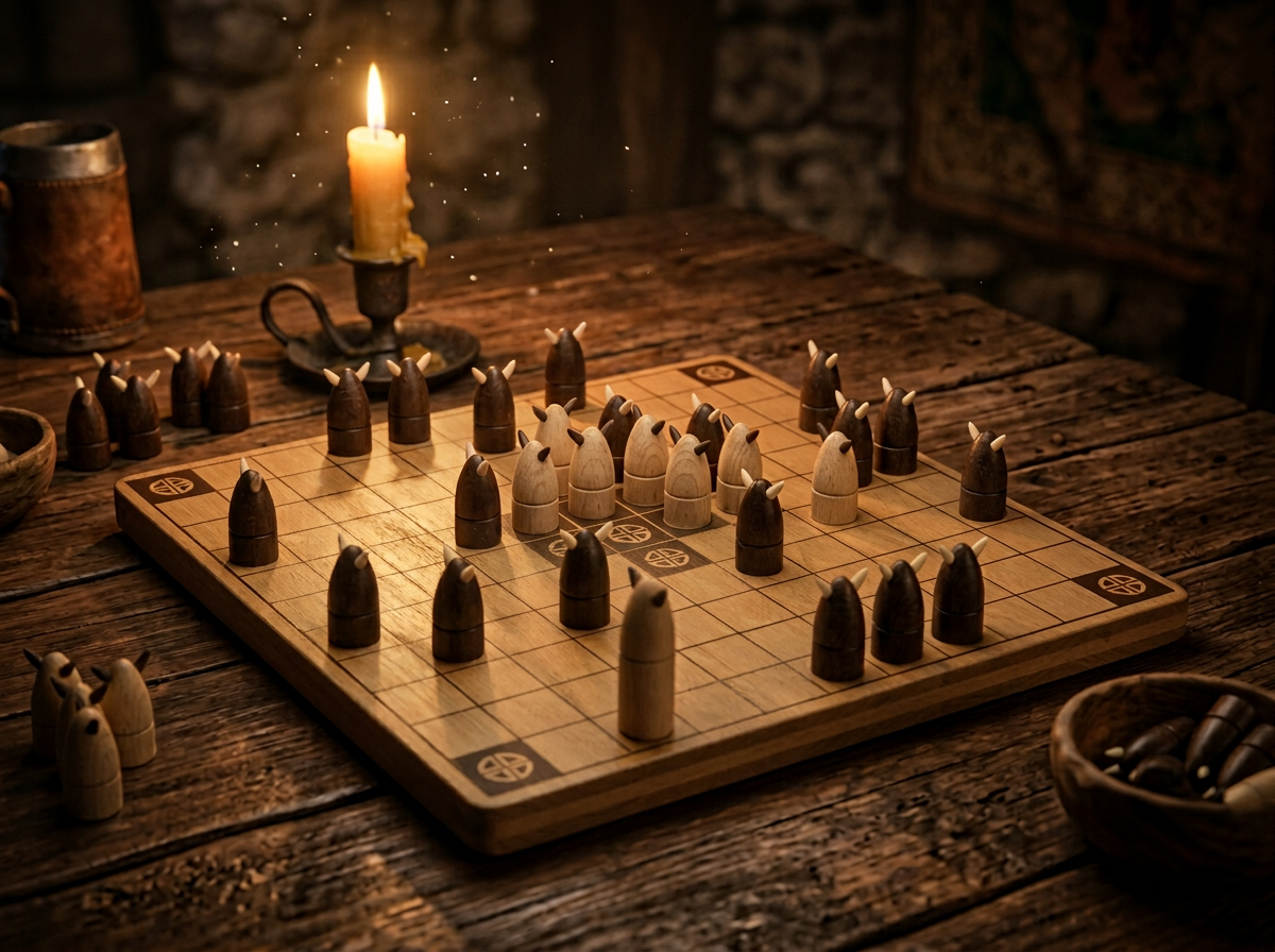 Viking Chess — An outdoor Viking game at Valhalla World